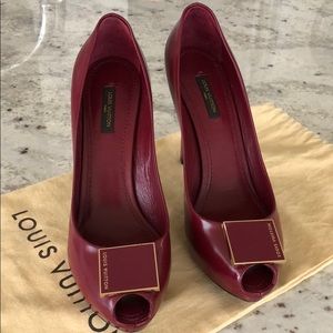 LOUIS VUITTON, MONOGRAM DISK HIDDEN PLATFORM PUMPS